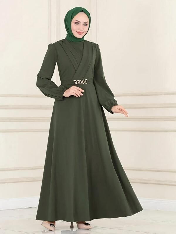 231a446a-a84b-44ec-8e7b-66c9c35dab46.jpg Chic Belted Long Sleeve Abaya