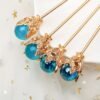 49bef1cec2b1a246282876be012409d4.jpg Vintage Golden Daisy Hairpin