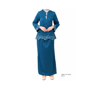 5-1.png Floral Blue Kurung Set