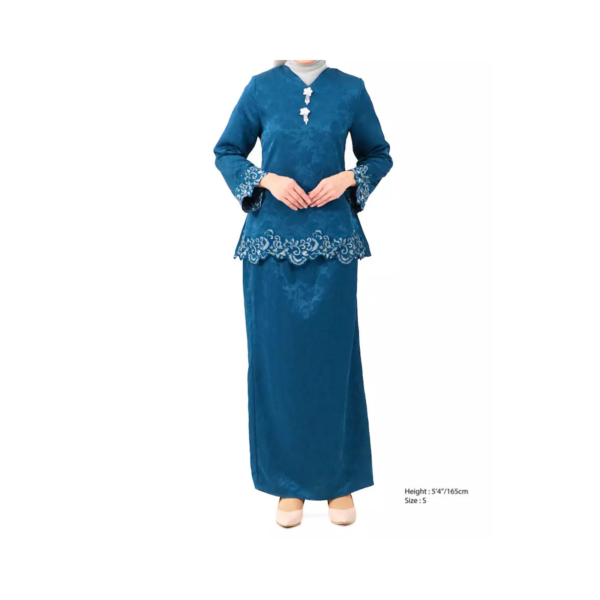 5-1.png Floral Blue Kurung Set
