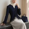 69cc5d23-99fe-495c-a9ea-4e272e62918c.jpg Navy Blue Lace Trim Kebaya Blazer