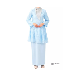 8-1.png Baby Blue Floral Kurung Set