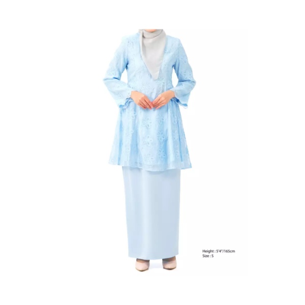 8-1.png Baby Blue Floral Kurung Set