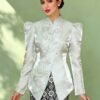 Embroidered Satin Kebaya Top