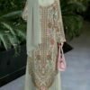 a4cc27d40820443aaf5c28b507debad8-goods.jpeg Pea Green Floral Embroidered Abaya