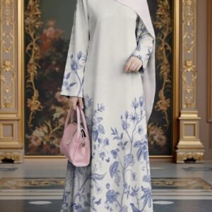 c4f2a85a6d904210b0debe8fa07a7306-goods.jpeg Blue & White Porcelain Print Muslimah Robe