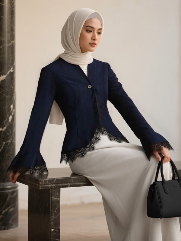 e17c34ea-c132-425a-be08-5e72d0a4e7b8.jpg Navy Blue Lace Trim Kebaya Blazer
