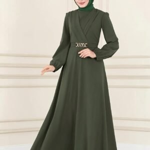 ef093d91-bcf8-403c-9373-4704db31b302.jpg Chic Belted Long Sleeve Abaya