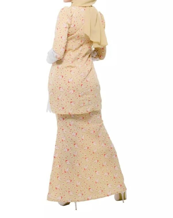 Floral Taffeta Kurung Set